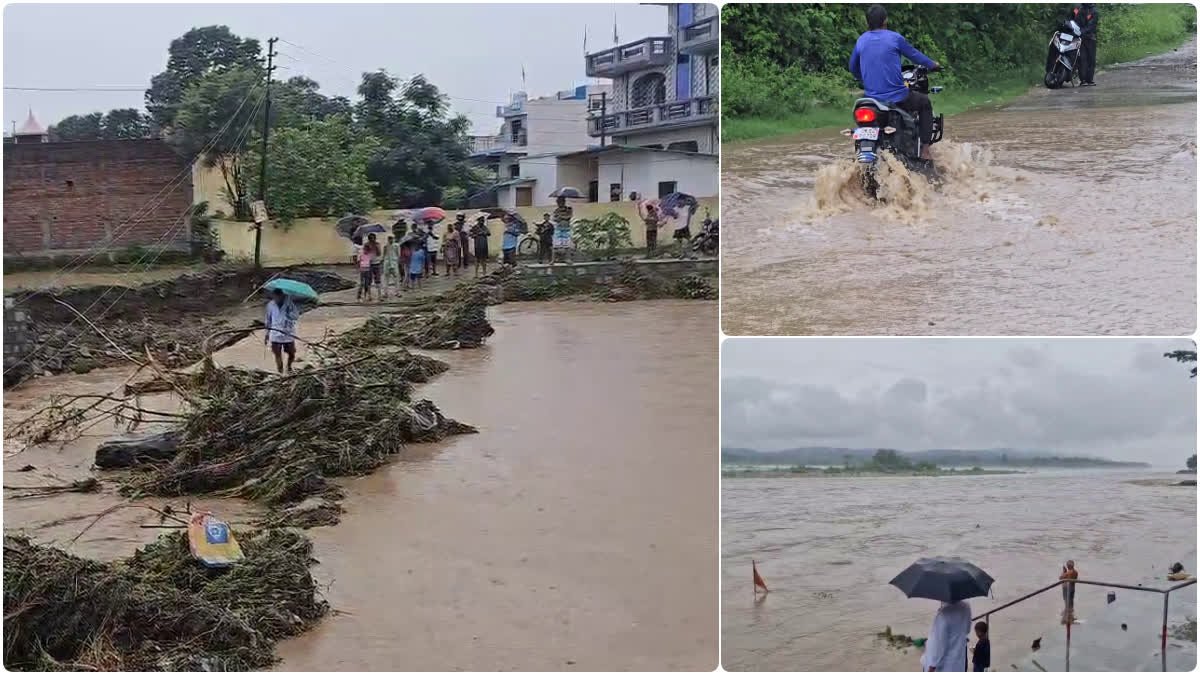 उत्तराखंड में, आकाश से 'आपदा' बारिश हो रही थी, जीवन परेशान था, गंगा घाट खाली थे