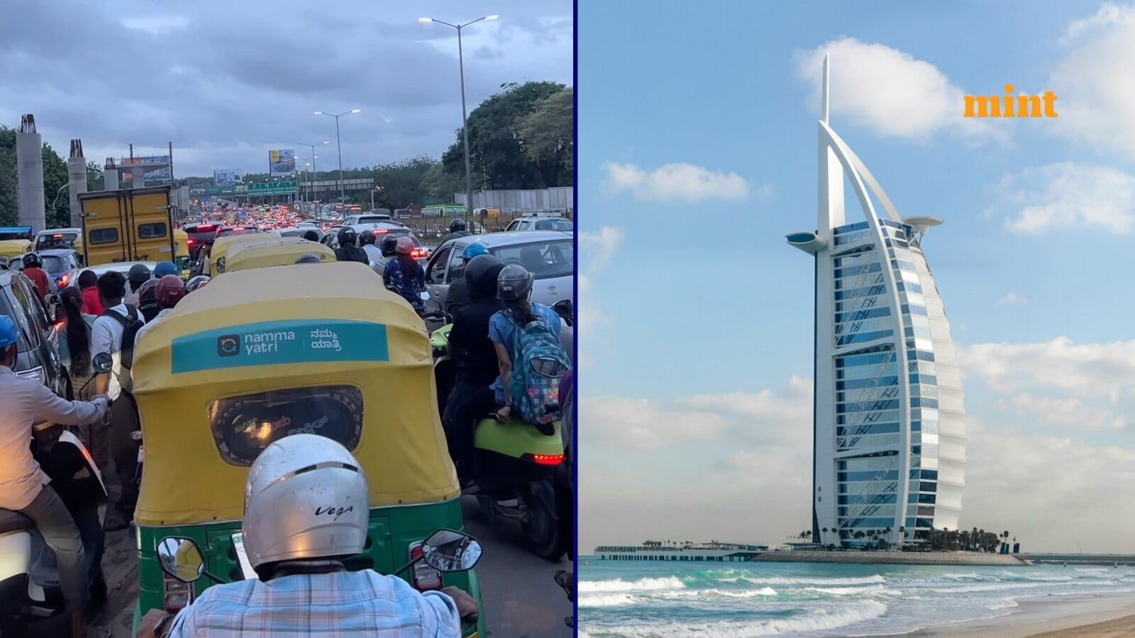 Still stuck in Bangalore traffic, friend reached Dubai: Netizens react to viral video, ‘Mocks entire city’