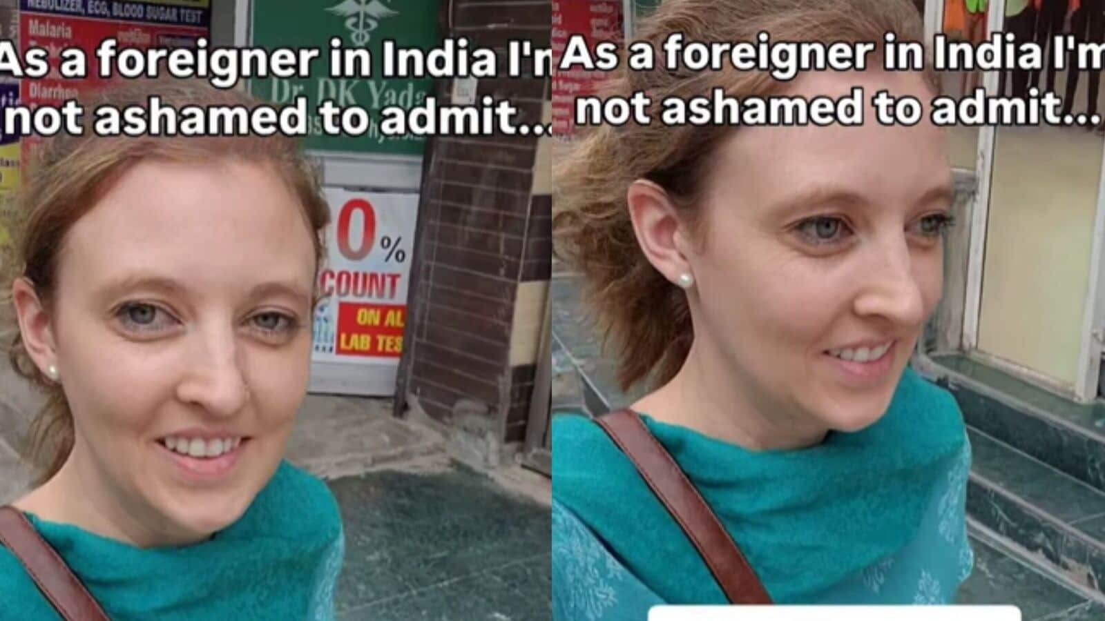American woman Kristen Fischer, often shares glimpses of her life in India