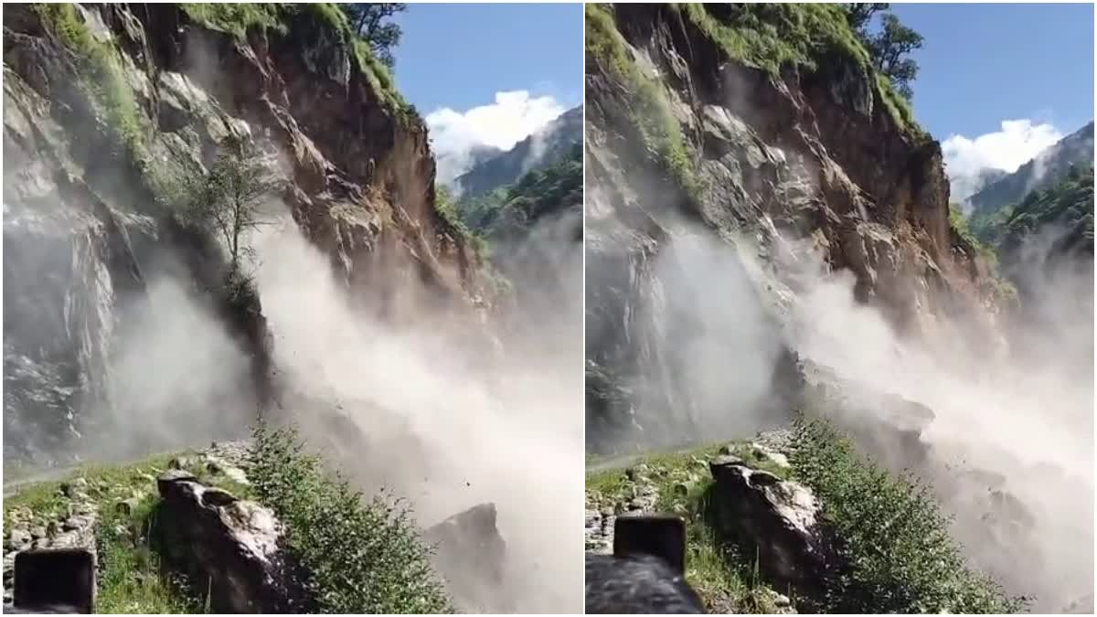 उत्तराखंड में डार्क माउंटेन, भूस्खलन का खतरनाक वीडियो सामने आया