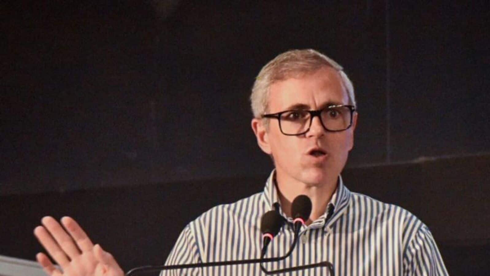 Kolkata, Jul 10 (ANI): Jammu and Kashmir Chief Minister Omar Abdullah speaks at the inauguration of TTF (Travel & Tourism Fair), at Biswa Bangla Mela Prangan in Kolkata on Thursday. (ANI Photo)