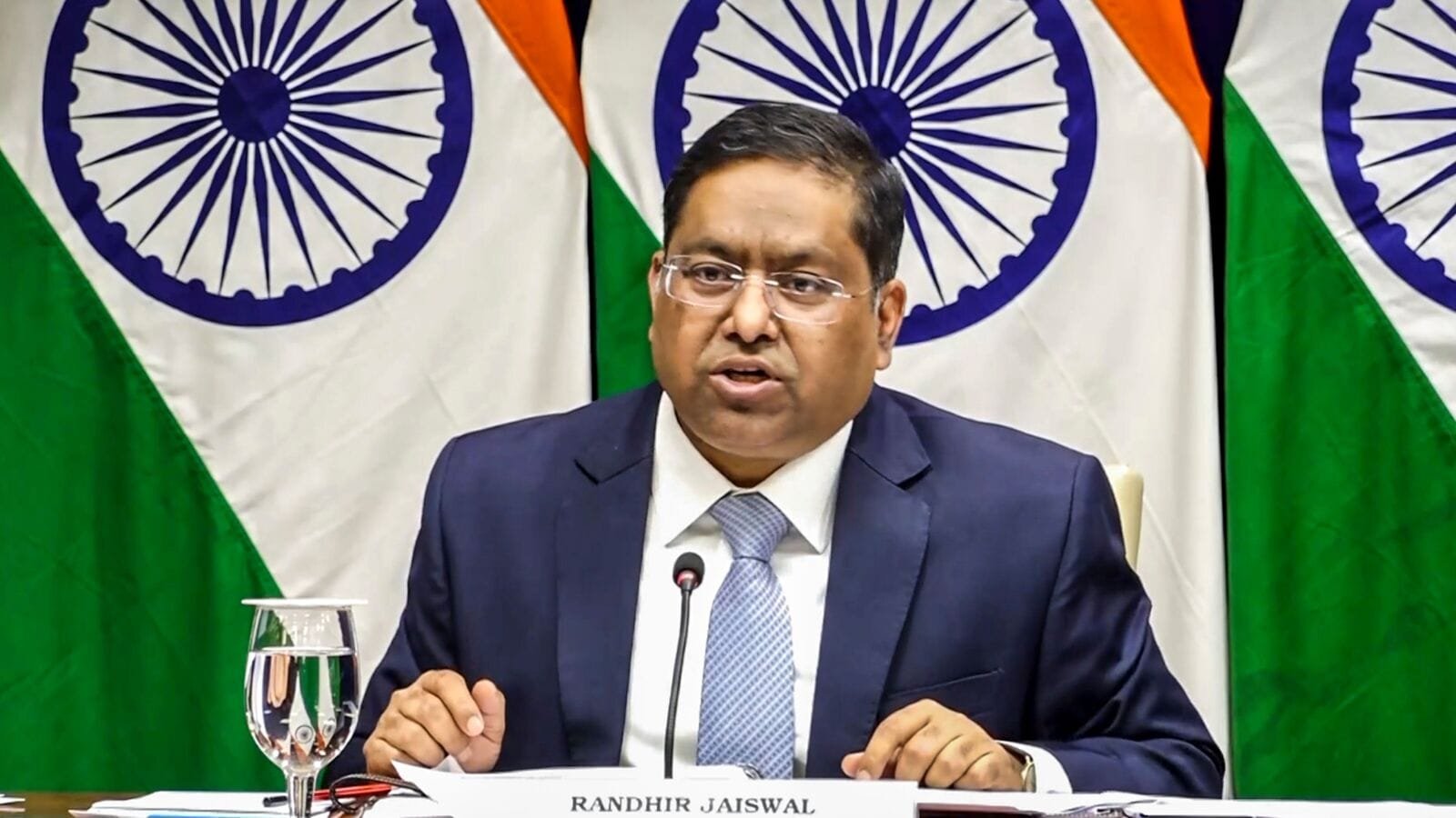Ministry of external affairs spokesperson Randhir Jaiswal.