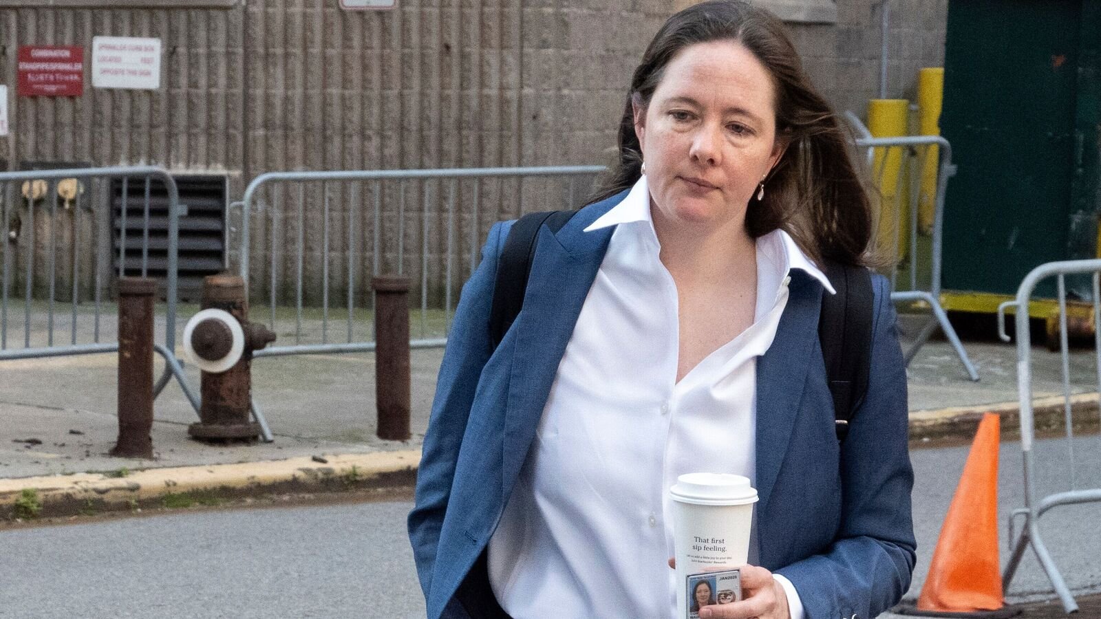 Assistant U.S. Attorney Maurene Comey arrives at Federal Court for the Sean Diddy Combs trial, on Monday, May 19, 2025, in New York.