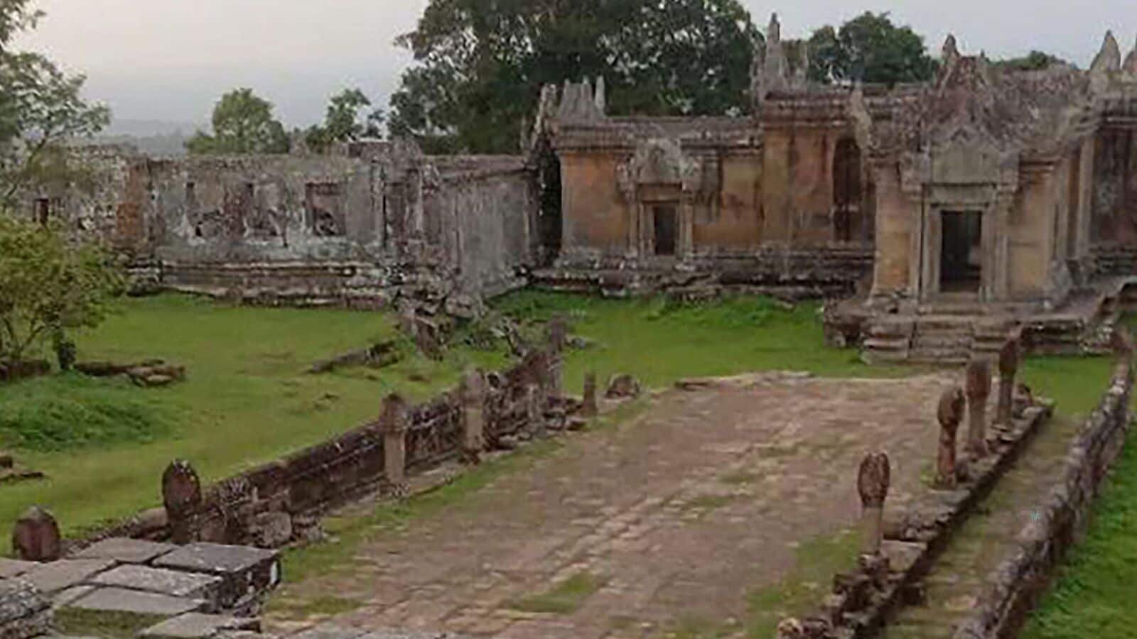 This pool photo taken and released on July 24, 2025 by Agence Kampuchea Presse (AKP) shows the Preah Vihear temple near the Cambodia-Thailand border in Preah Vihear province.