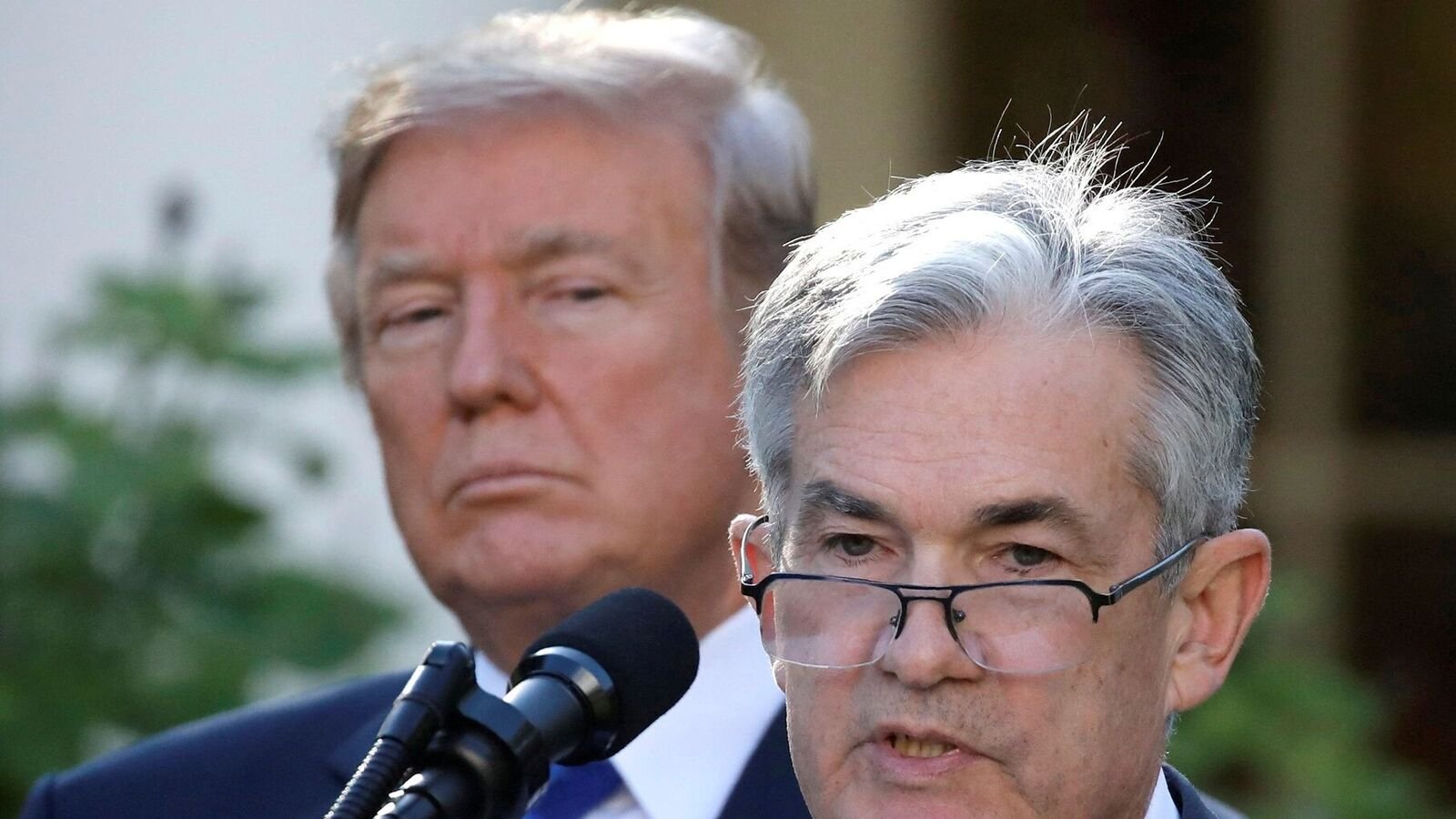 President Donald Trump and Jerome Powell, chair, US Federal Reserve, (File Photo: Reuters)