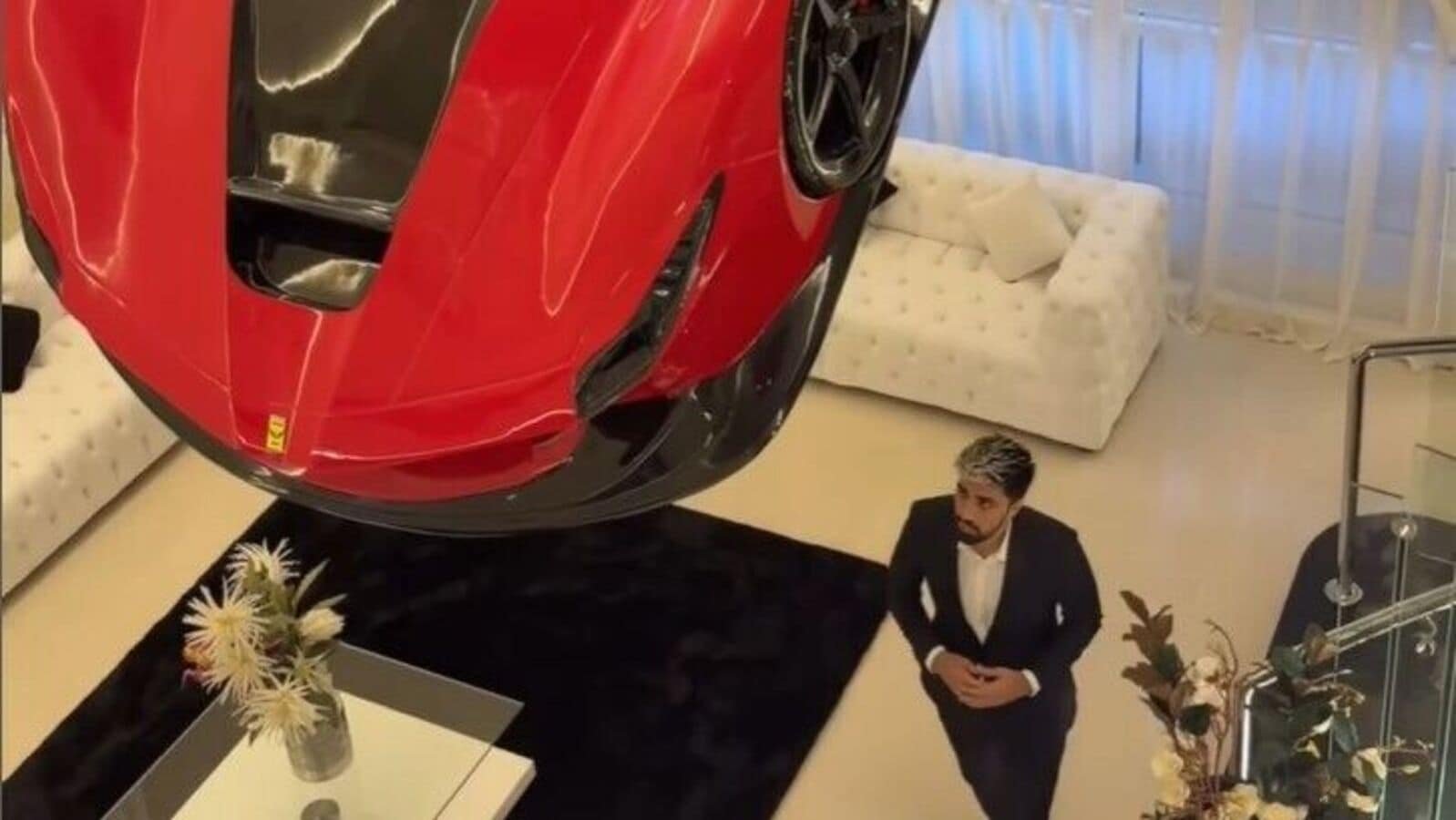 Mohamed Beiraghdary clarified that it was not an actual Ferrari car but a jet car.