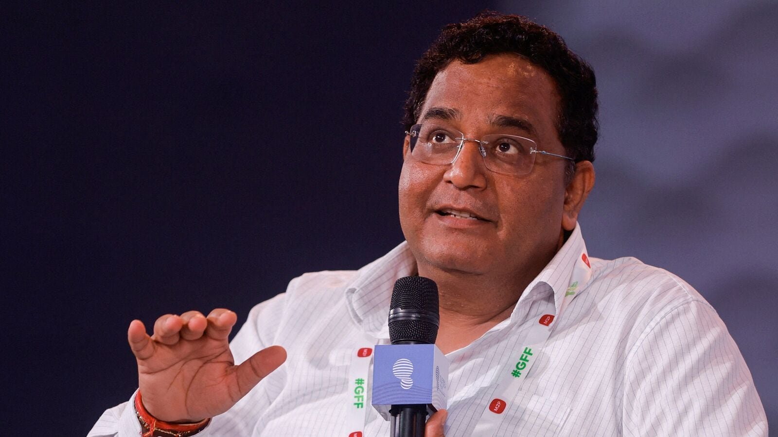 Paytm founder and CEO Vijay Shekhar Sharma speaks at the Global Fintech Fest in Mumbai, India, September 5, 2023.