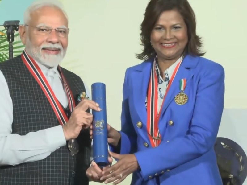 पीएम मोदी ने 'त्रिनिदाद और टोबैगो गणराज्य का आदेश प्राप्त किया' सम्मान