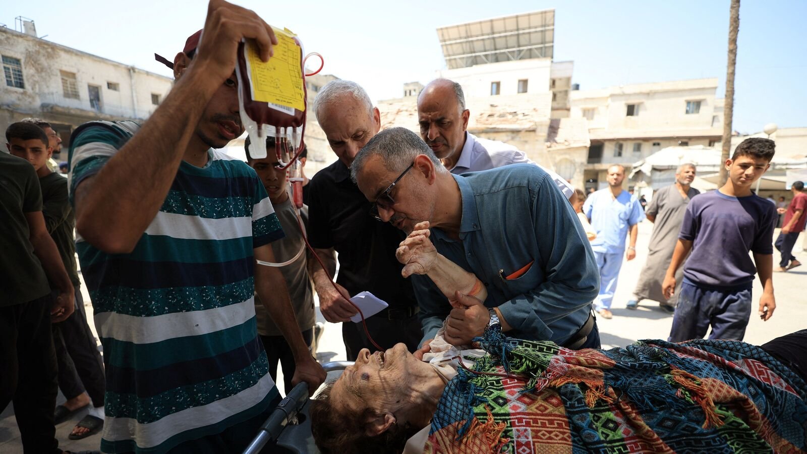 A Catholic Church was attacked by an Israeli airstrike.