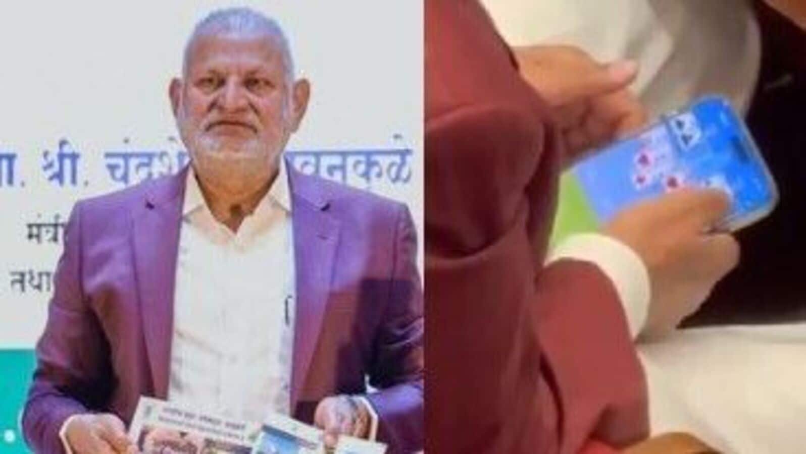 Maharashtra minister 'caught' playing rummy on phone in assembly; Supriya Sule says Manikrao Kokate must resign – Video