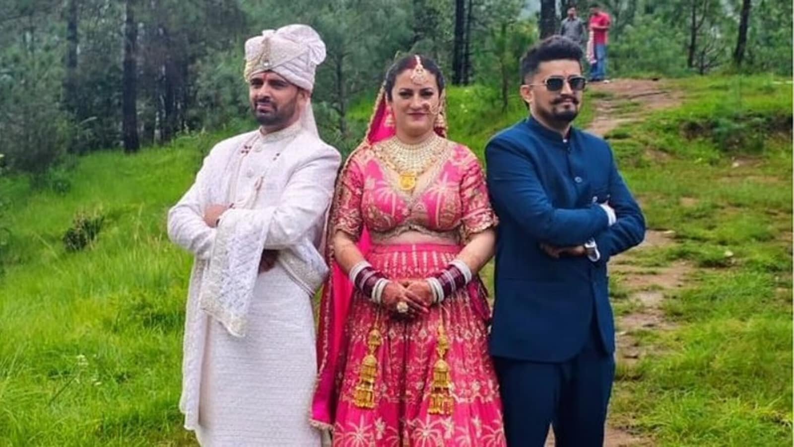 The wedding functions were held for three days.