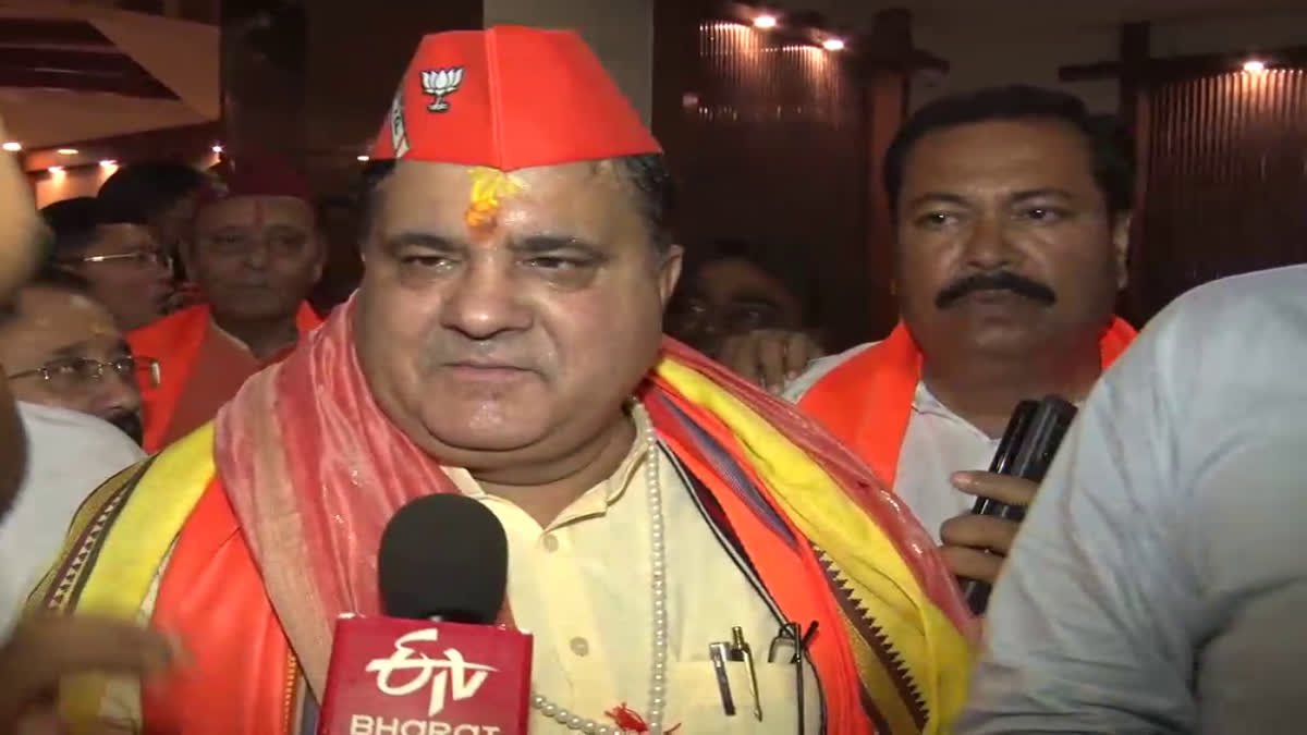 महेंद्र भट्ट ने ईटीवी इंडिया पर बात की, '2027 में जीत की हैट ट्रिक, कांग्रेस के नेता बिखरे हुए हैं'