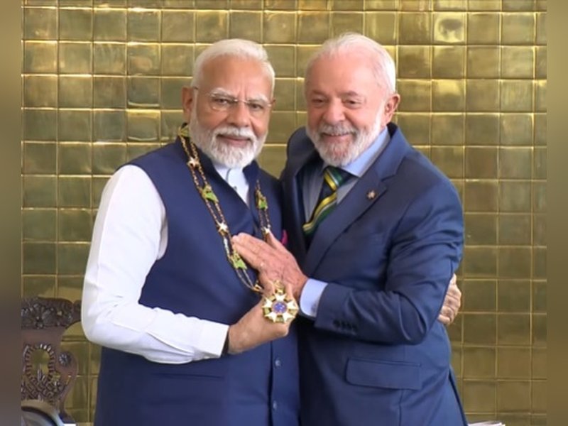 राष्ट्रपति लूला ने प्रधानमंत्री मोदी को ब्राजील के सर्वोच्च पुरस्कार से सम्मानित किया