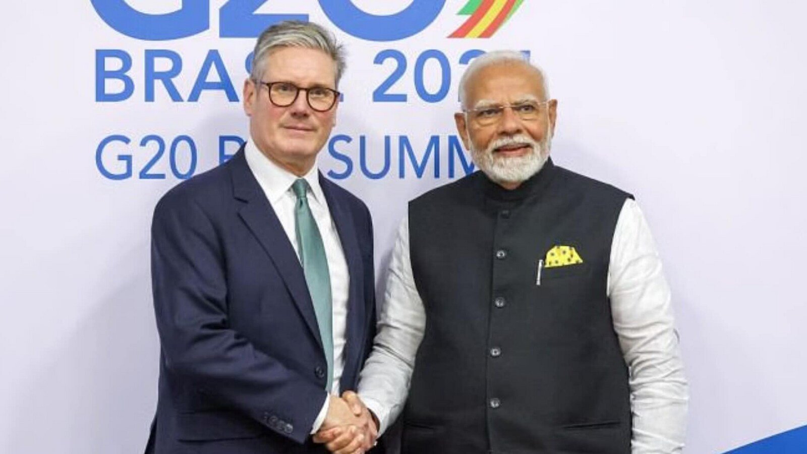 PM Modi in London: Prime Minister Narendra Modi (right) with UK Prime Minister Keir Starmer.