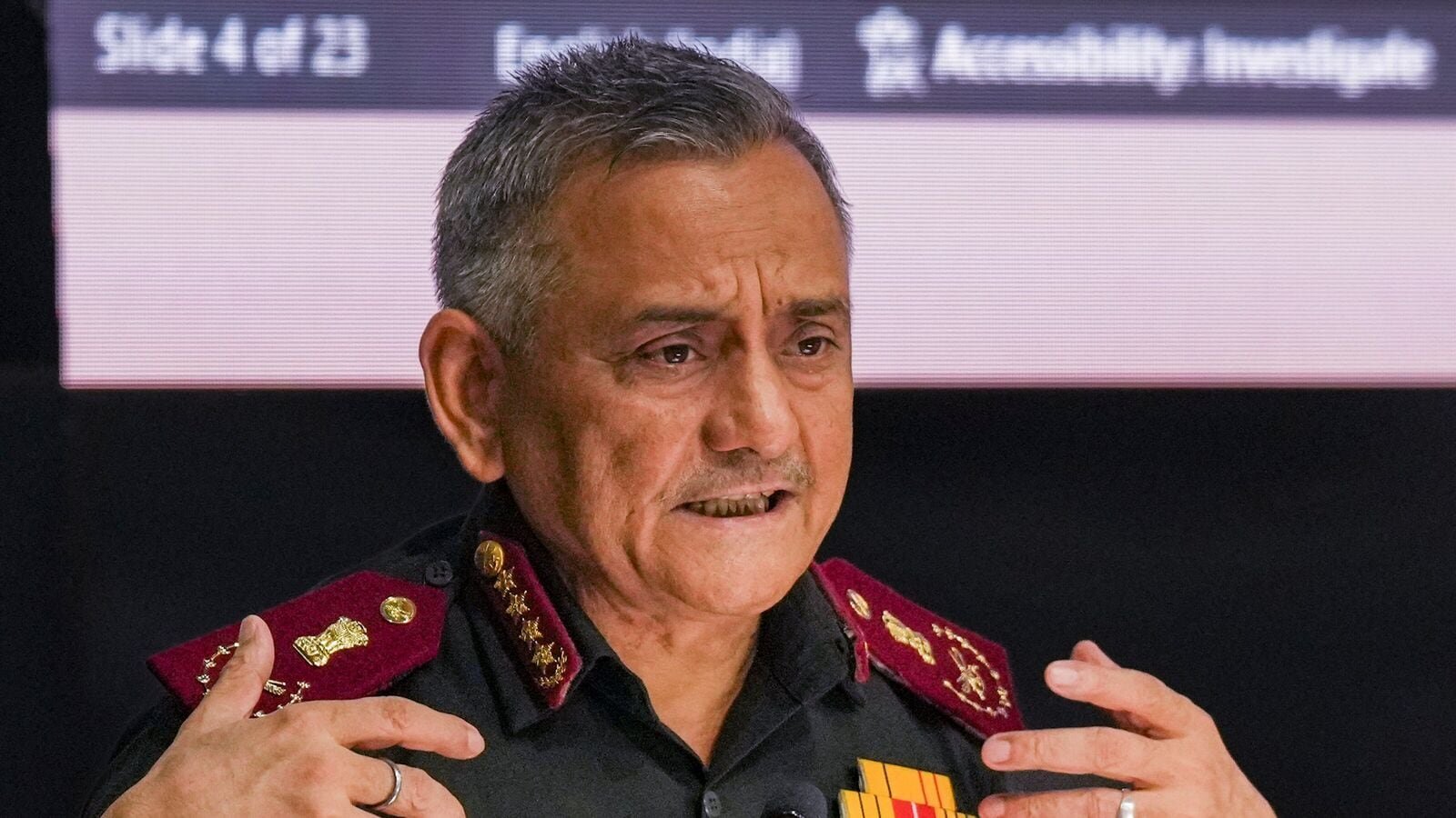 New Delhi: Chief of Defence Staff General Anil Chauhan addresses a workshop-cum-exhibition on 'Indigenisation of critical components currently being imported from foreign OEMs in the areas of UAV and C-UAS', in New Delhi, Wednesday, July 16, 2025.