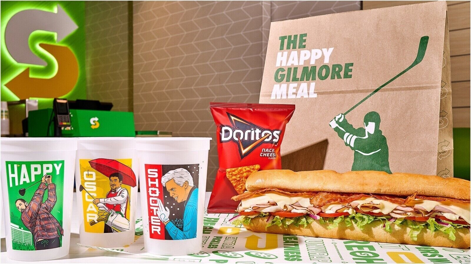 Subway has introduced a 'Happy Gilmore Meal' ahead of the sequel release.