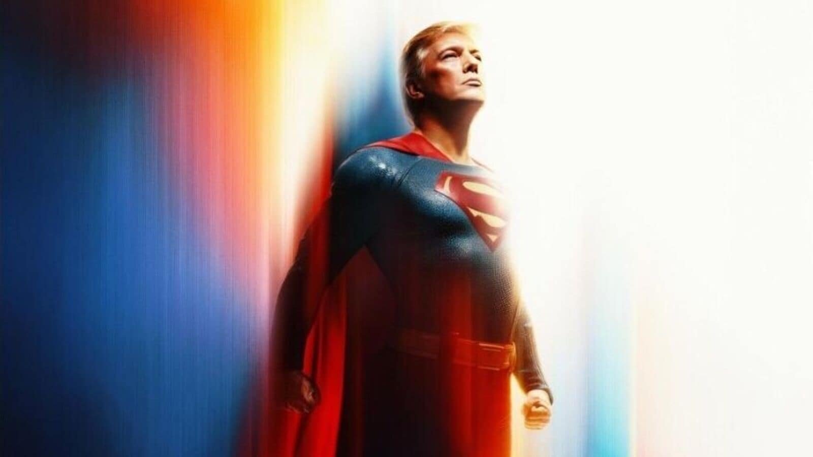 An edited photo of US President Trump in a Superman costume was posted by the White House on social media before the release of James Gunn's Superman movie.