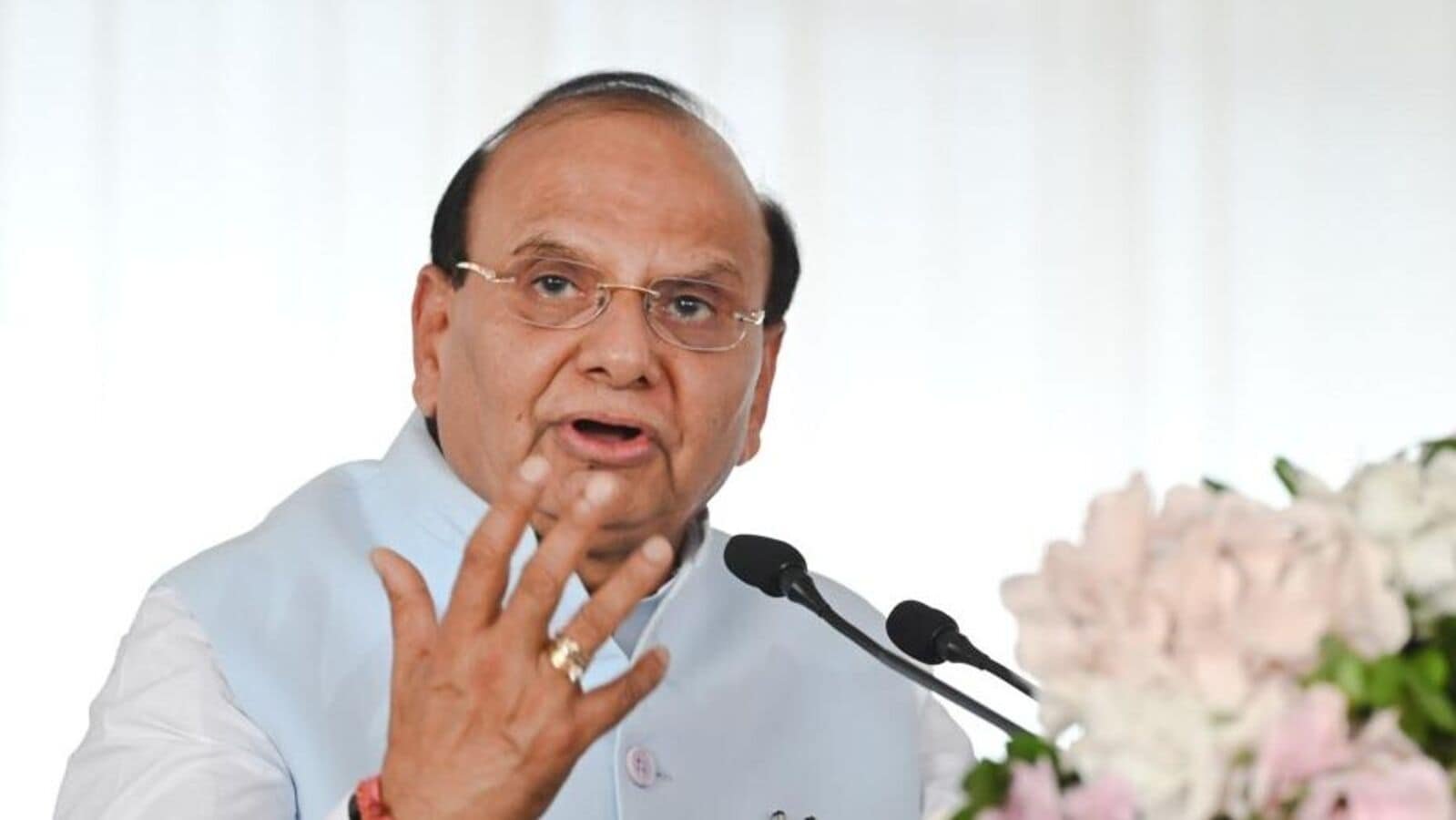 Delhi LG VK Saxena. (Sanjeev Verma/HT Photo)