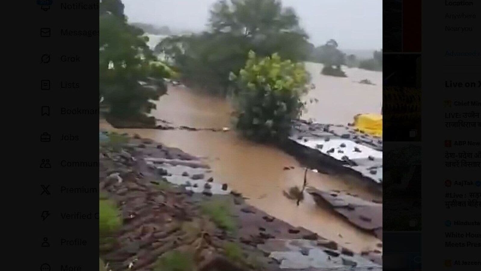 Nanded rains. (Screengrab)
