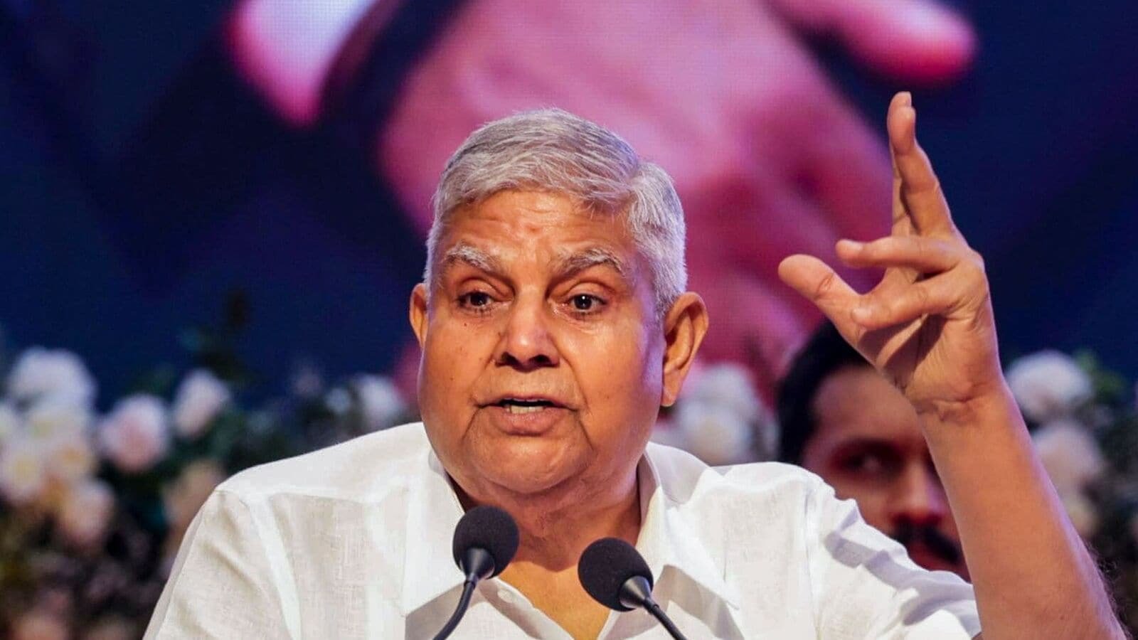 Vice-President Jagdeep Dhankhar’s decision to step down took his own staff by surprise (PTI)