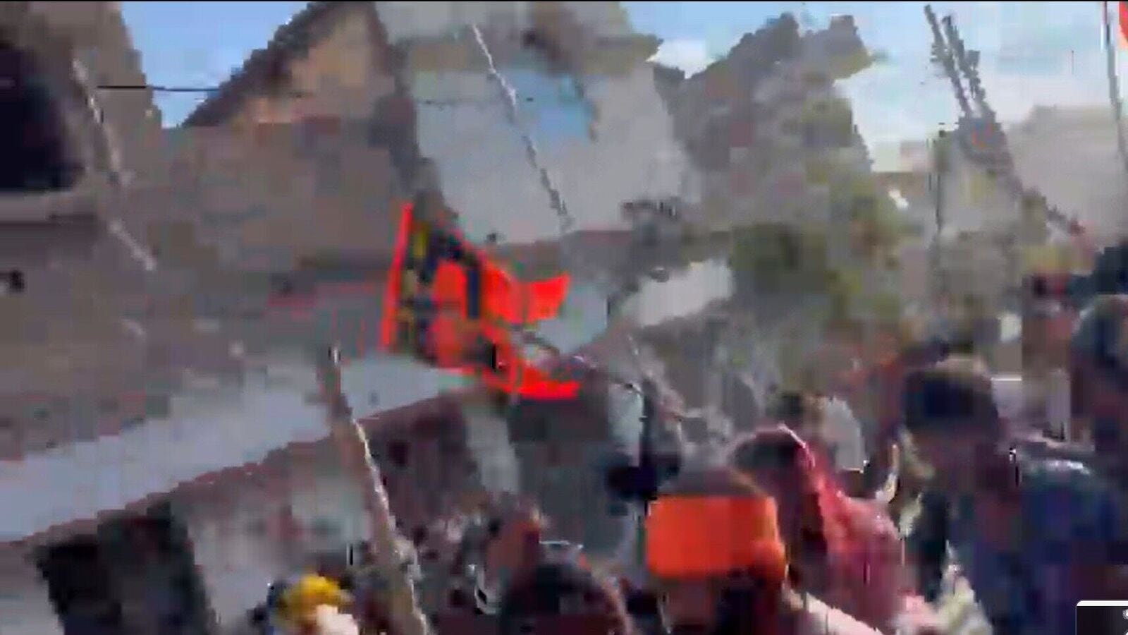 A video grab of the incident. Photo: X