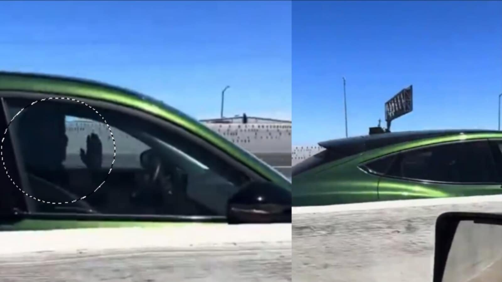 VIDEO: Violent crash sends Ford Mustang Mach E rolling, driver’s hands clasped in prayer