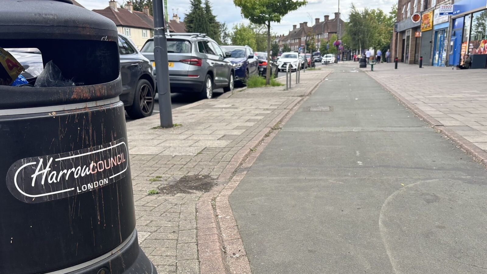 Paan stains have caused public outrage in Harrow, London.