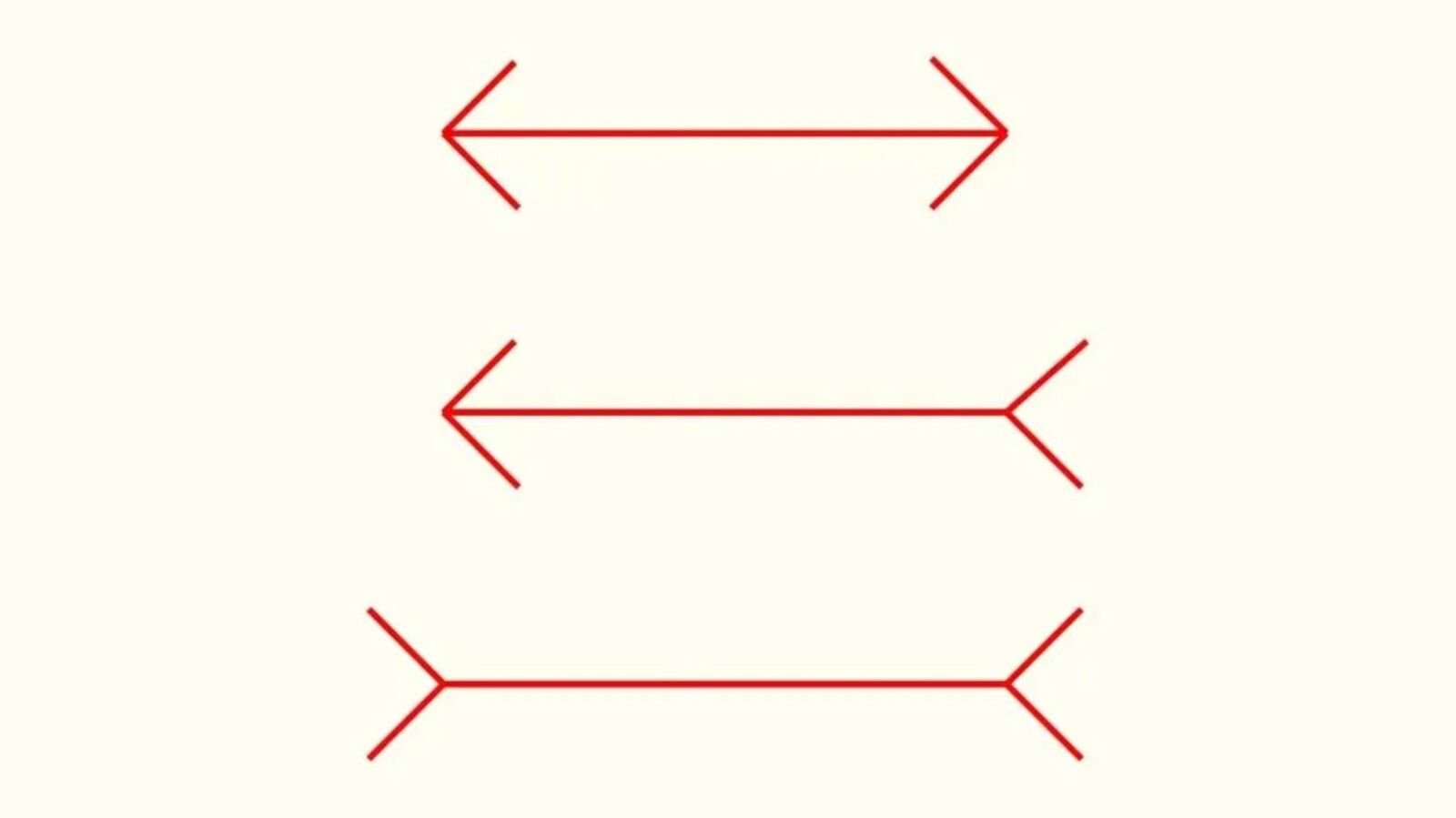 Optical illusion: The brain teaser asks you to figure out the longest line in 15 seconds.