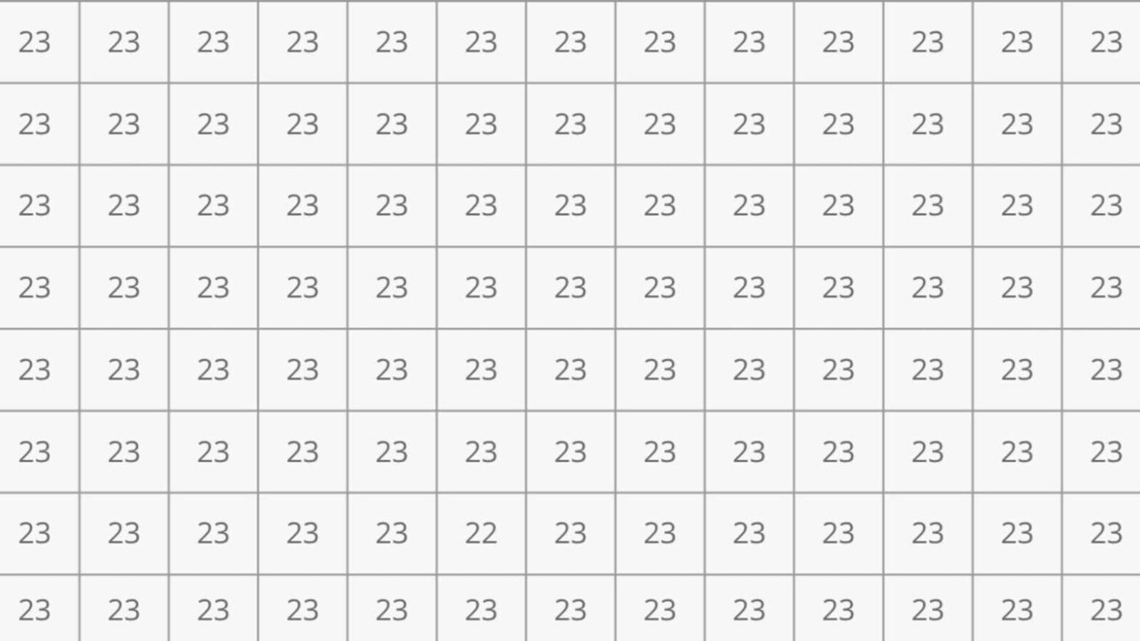 Spot the number '22' in the image in 5 seconds.