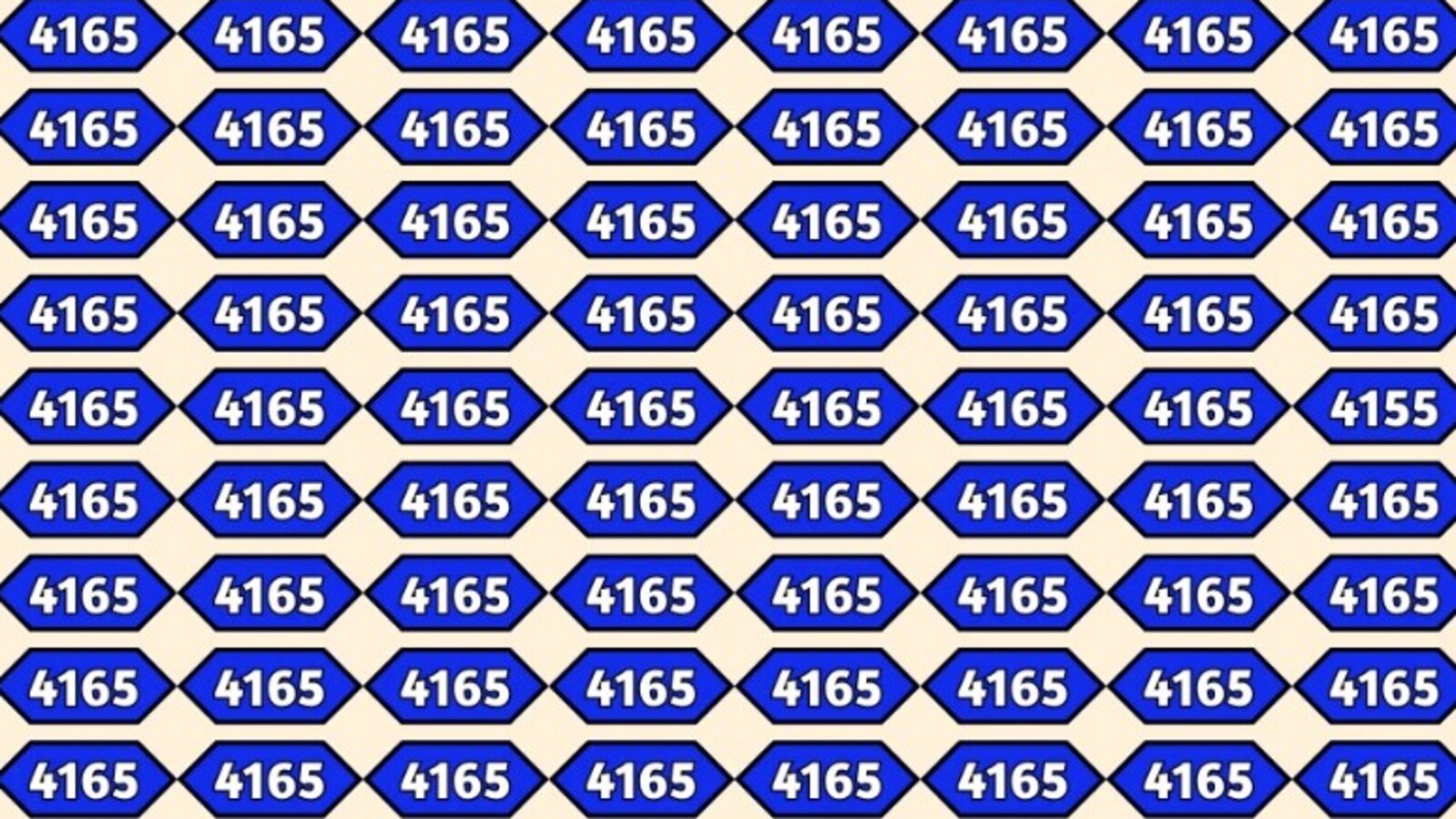 Optical illusion: Find the odd number in this picture.