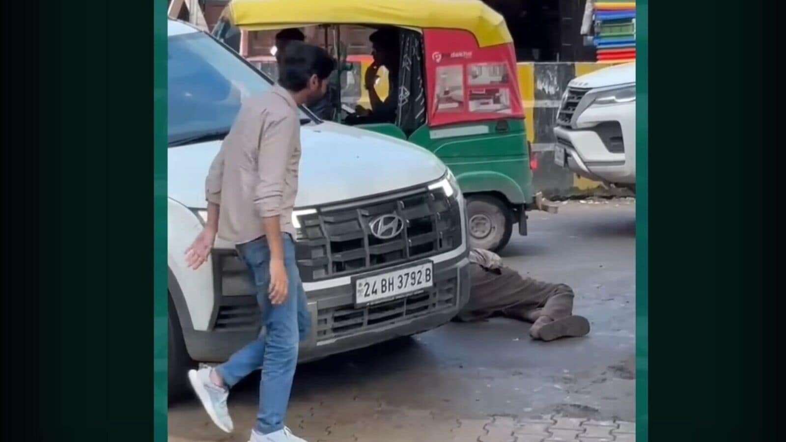 Drunk man in Gurugram run over by car