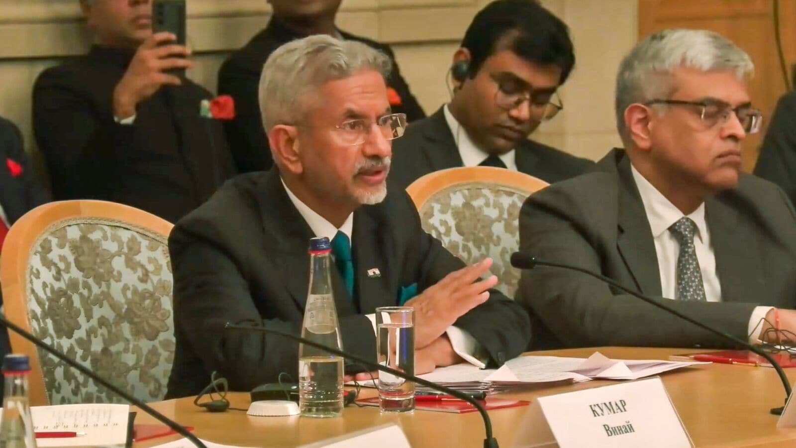 External Affairs Minister S Jaishankar during the 26th Session of the India-Russia Intergovernmental Commission on Trade, Economic, Scientific, Technical and Cultural cooperation, in Moscow.