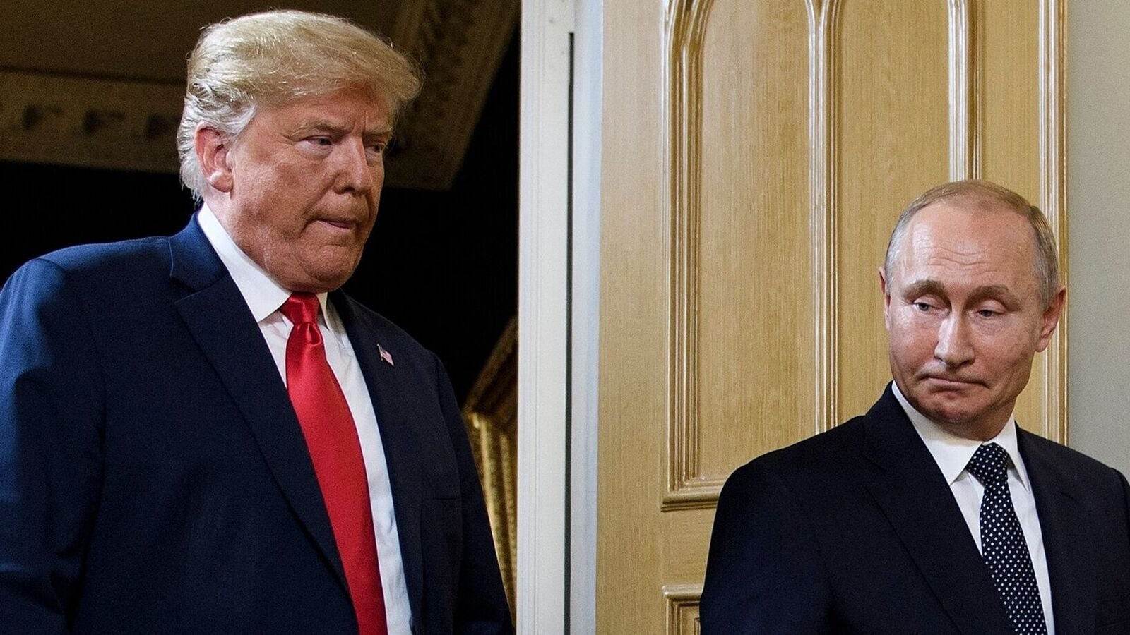 Donald Trump outlined a controversial 'land swap' plan for ending the Ukraine war (Photo by Brendan Smialowski / AFP)