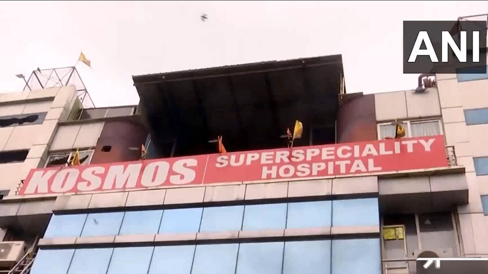A video grab of the Kosmos Hospital, Vikas Marg, Delhi. Photo: X