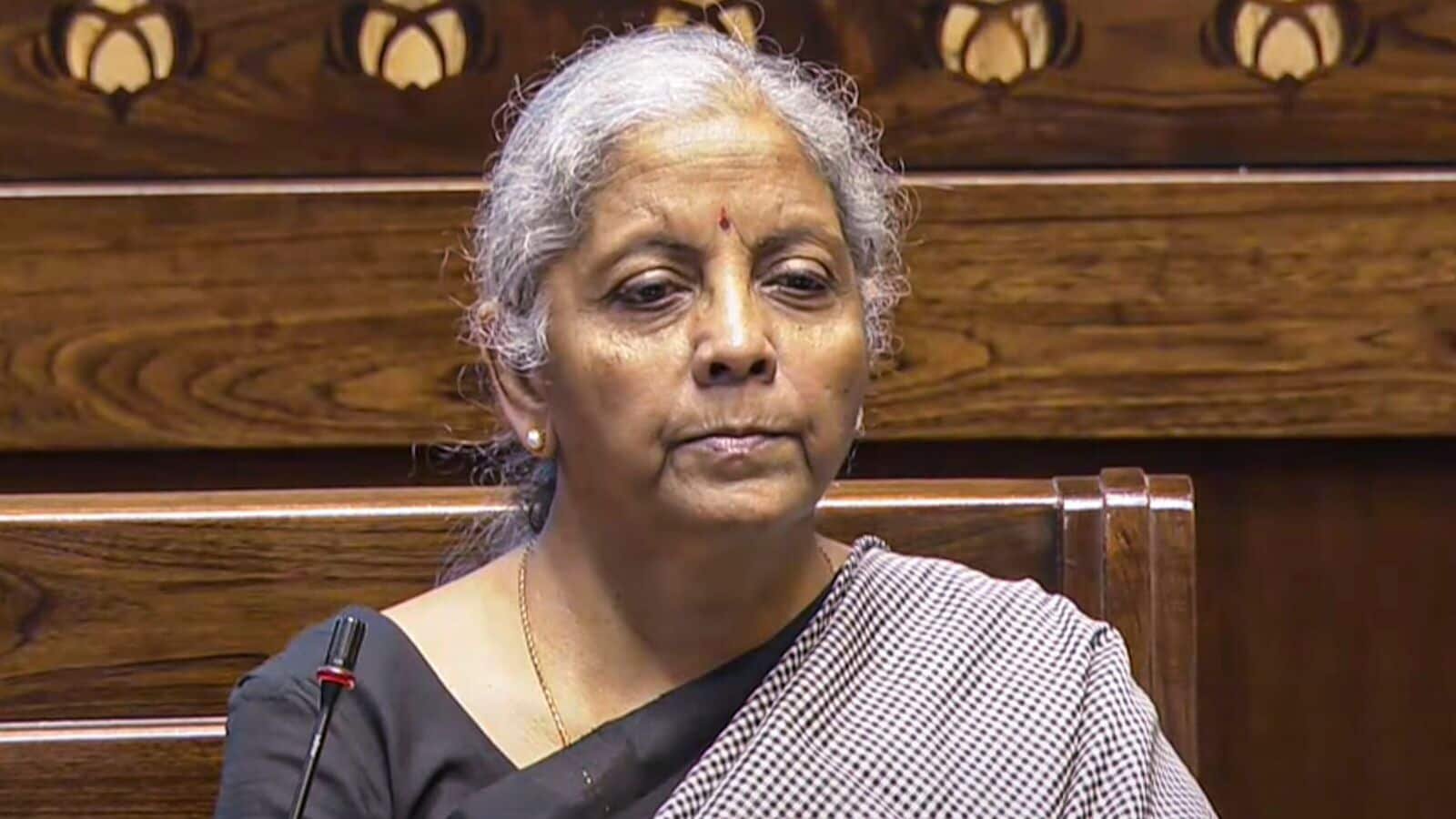Finance Minister Nirmala Sitharaman