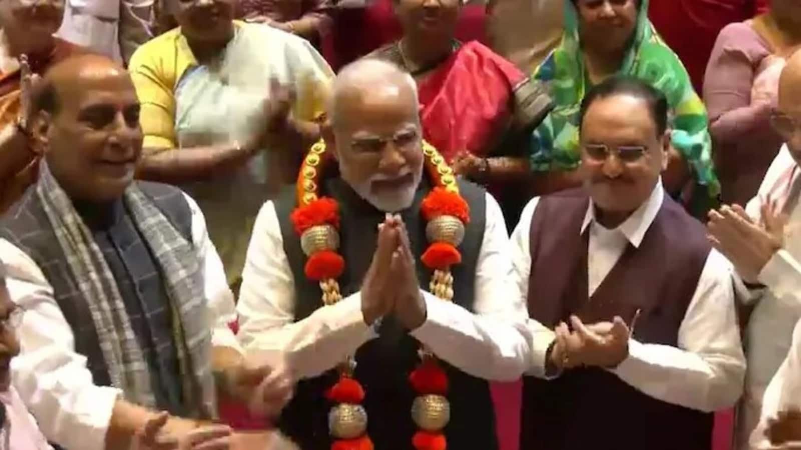 PM Narendra Modi, top BJP leaders attend key NDA meeting in Parliament today