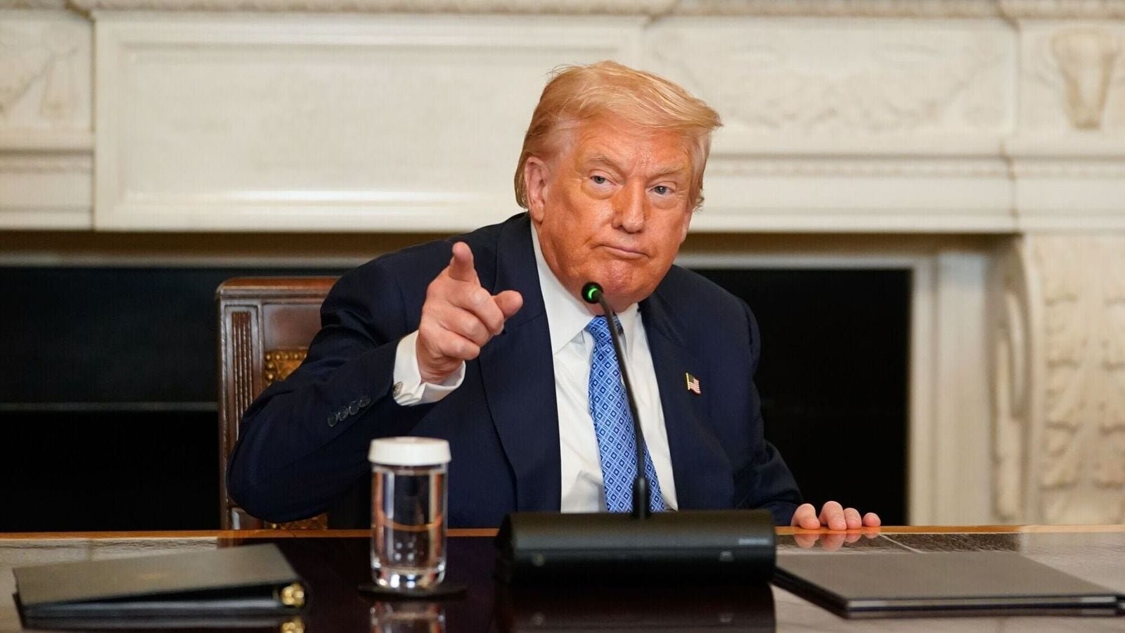 File photo of US President Donald Trump. India’s embassy in Washington has reportedly hired a lobbying firm with close ties to the Trump administration and a history of advocating for foreign entities targeted by the US.