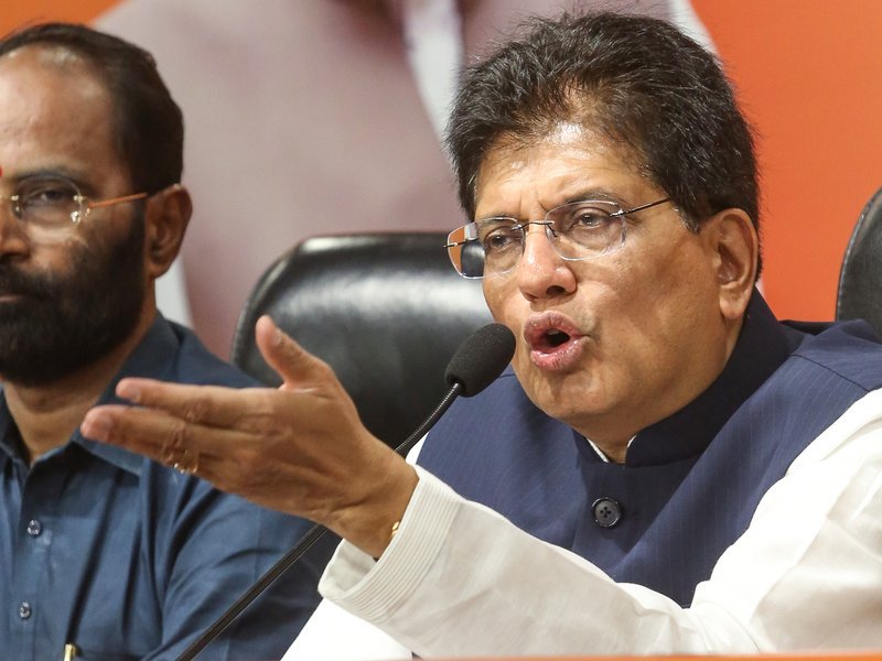 भारत में कई देशों के साथ व्यापार संधि पर बात करना: पीयूष गोयल