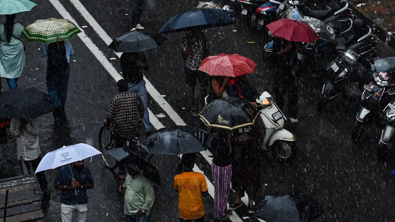 Mumbai experienced heavy rainfall and waterlogging on Saturday.