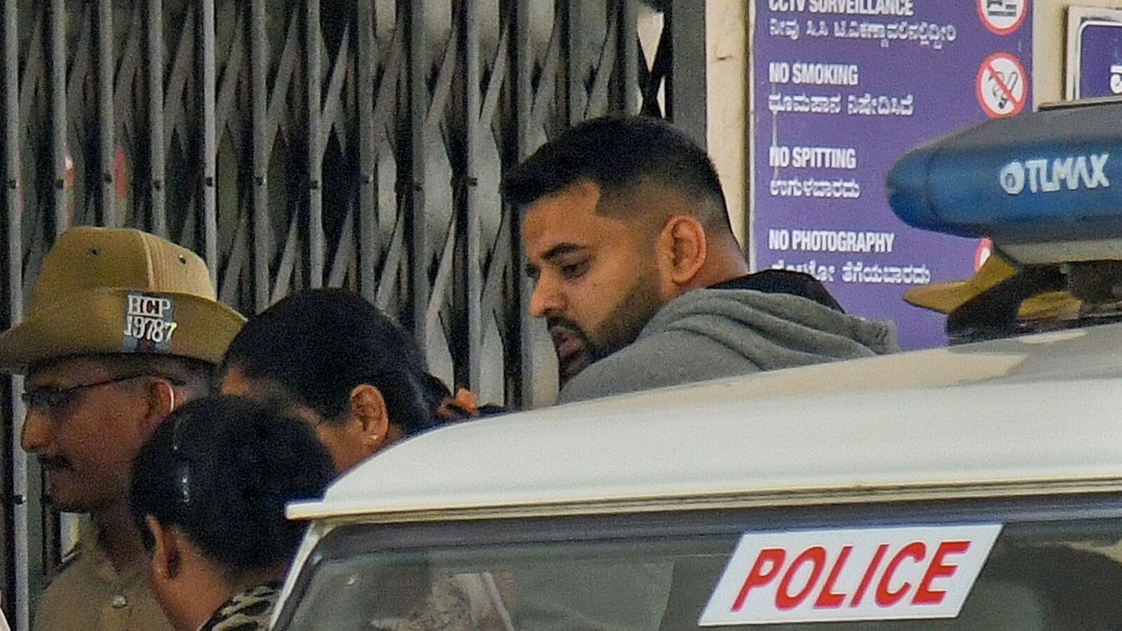 File: Suspended JD(S) leader Prajwal Revanna being taken to a hospital for medical examination under tight security, in Bengaluru.