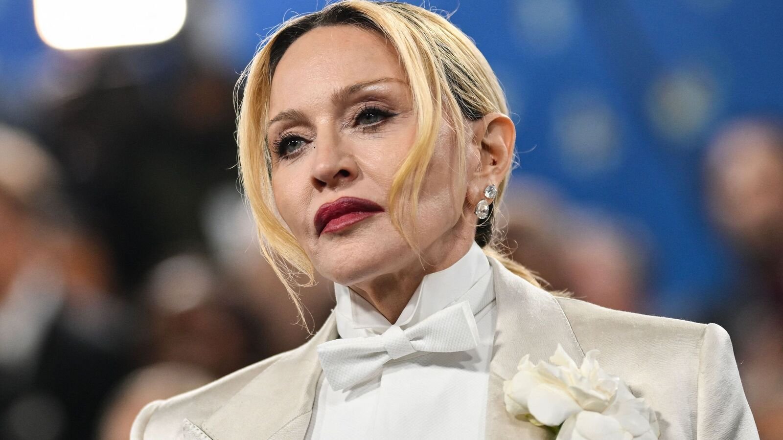 Madonna urged Pope Leo XIV to visit Gaza to highlight the plight of children, calling for urgent aid access. (File Photo by Angela WEISS / AFP)