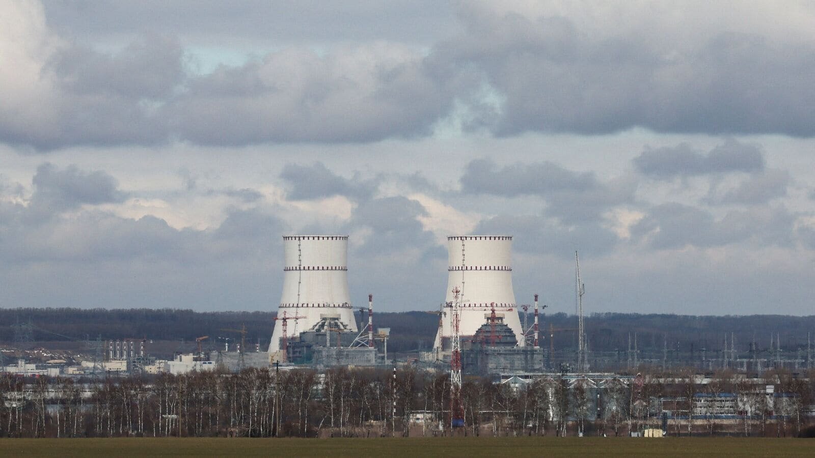 FILE PHOTO: A view shows the Kursk Nuclear Power Plant (KNPP) in the course of Russia-Ukraine conflict, as seen from the town of Kurchatov in the Kursk region, Russia