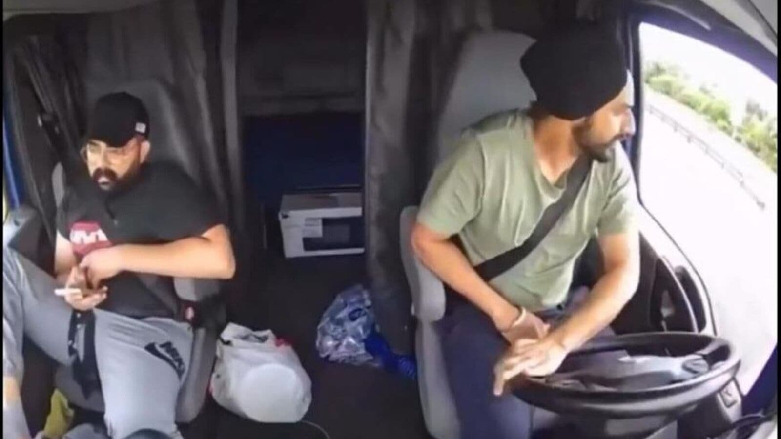 On August 12, Harjinder Singh, driving a truck, attempted an illegal u-turn, which resulted in the death of three persons in a minivan