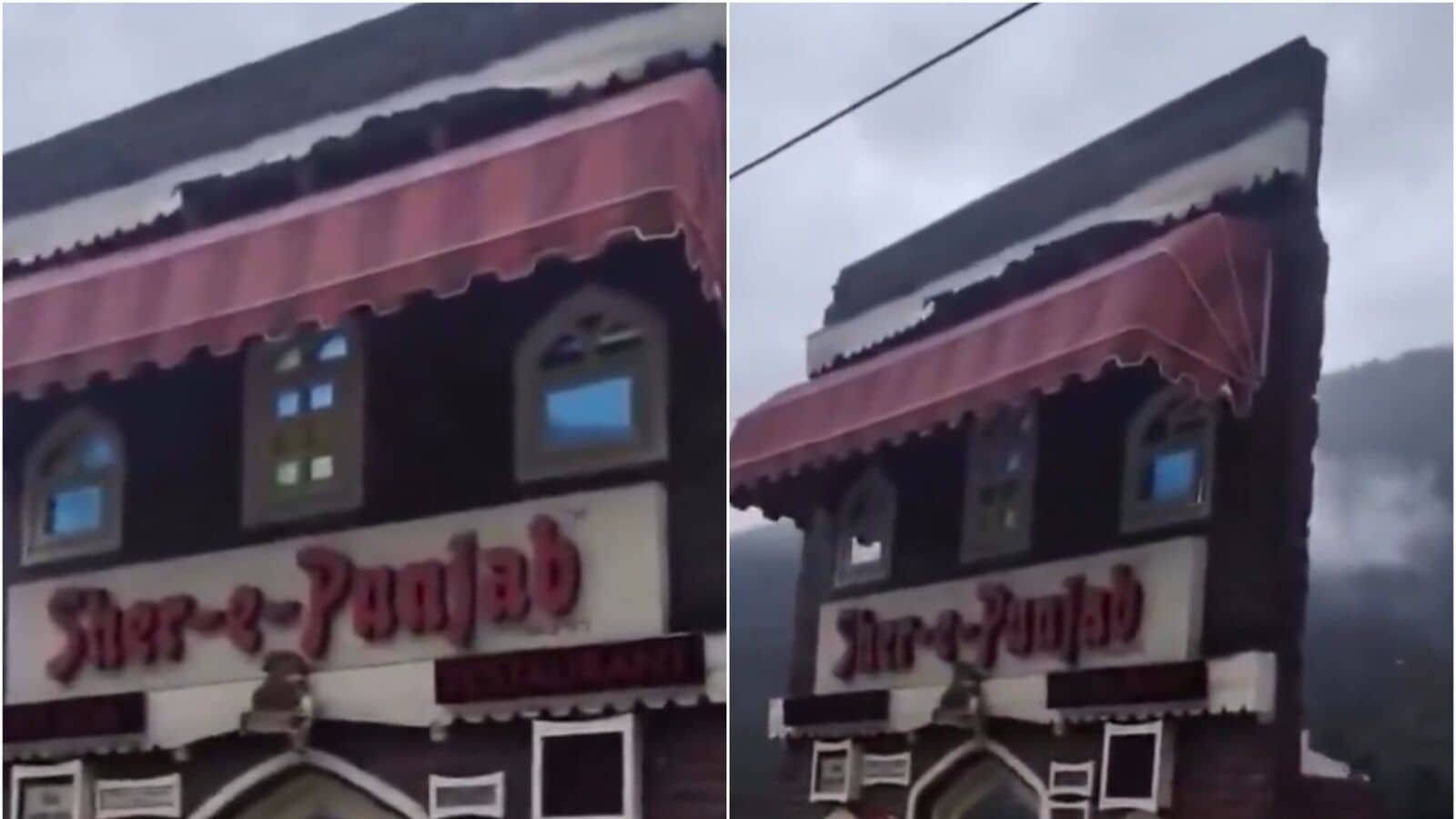 वायरल वीडियो: प्रतिष्ठित मनाली रेस्तरां बाढ़ में बह गया, केवल सामने की दीवार खड़ी बची हुई