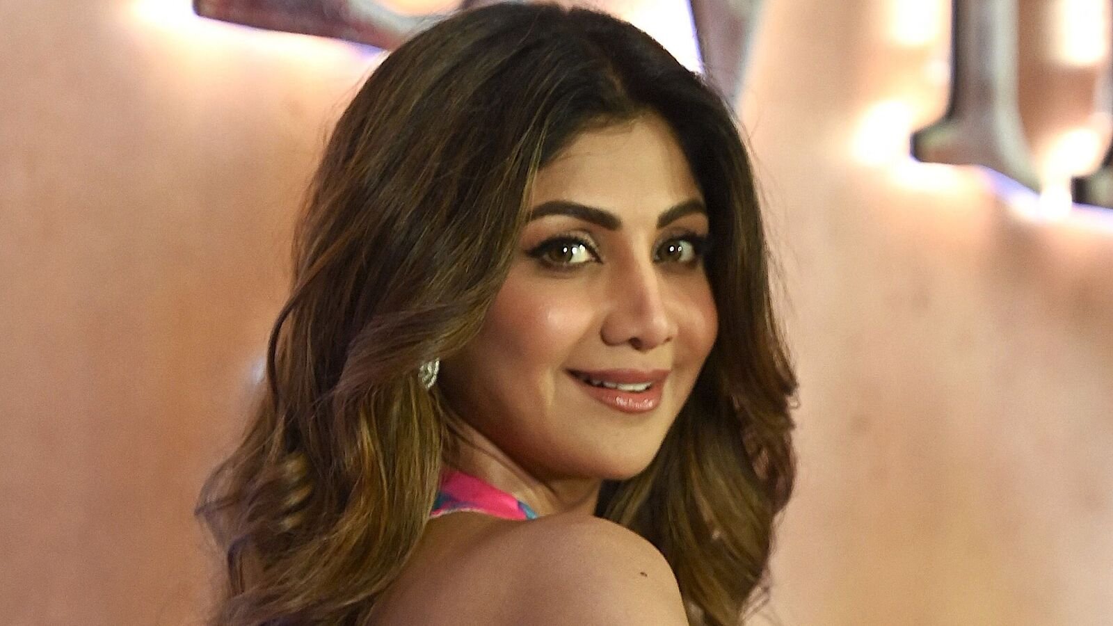 Bollywood actress Shilpa Shetty attends the teaser launch of her upcoming film  in Mumbai on July 10, 2025.
