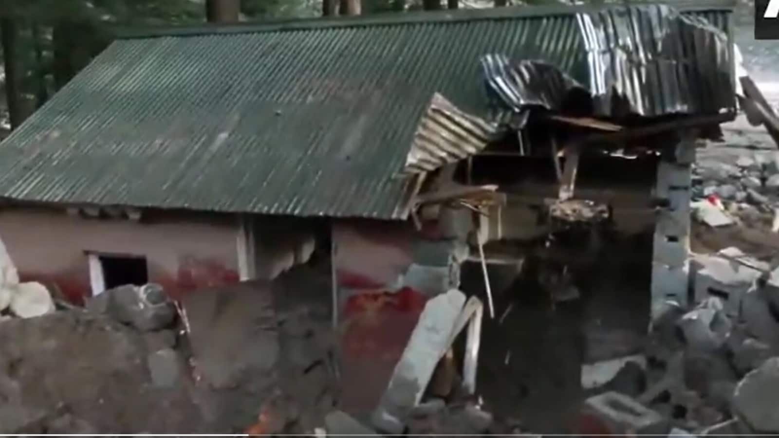 Uttarakhand Cloudburst: Army camp hit, windows shattered (screengrab/ANI)