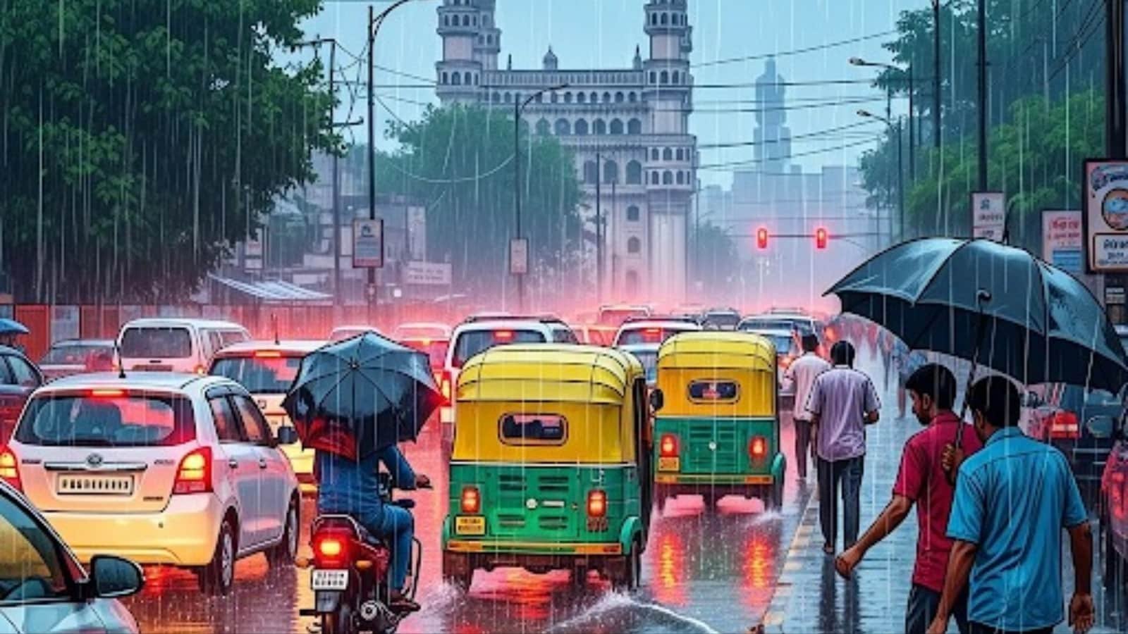 Hyderabad to see heavy rain, IMD warns of waterlogging, slow traffic.