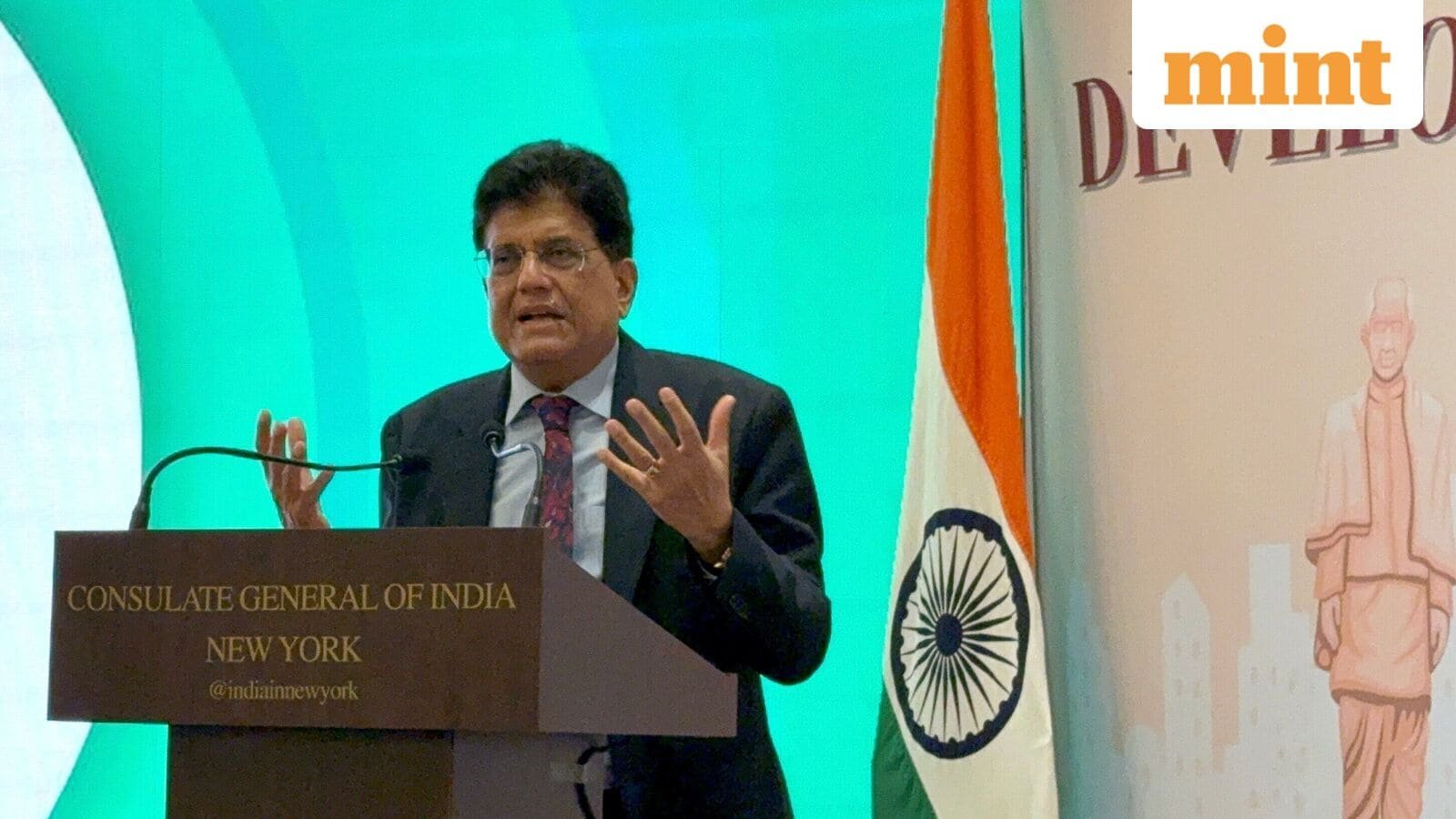 Watch Video: Union Minister of Commerce and Industry Piyush Goyal delivers the keynote address at an event titled 'Energy Security in a Shifting Global Landscape: Building Resilient Energy Markets Across Borders', in New York, USA, Tuesday, Sept. 23, 2025.