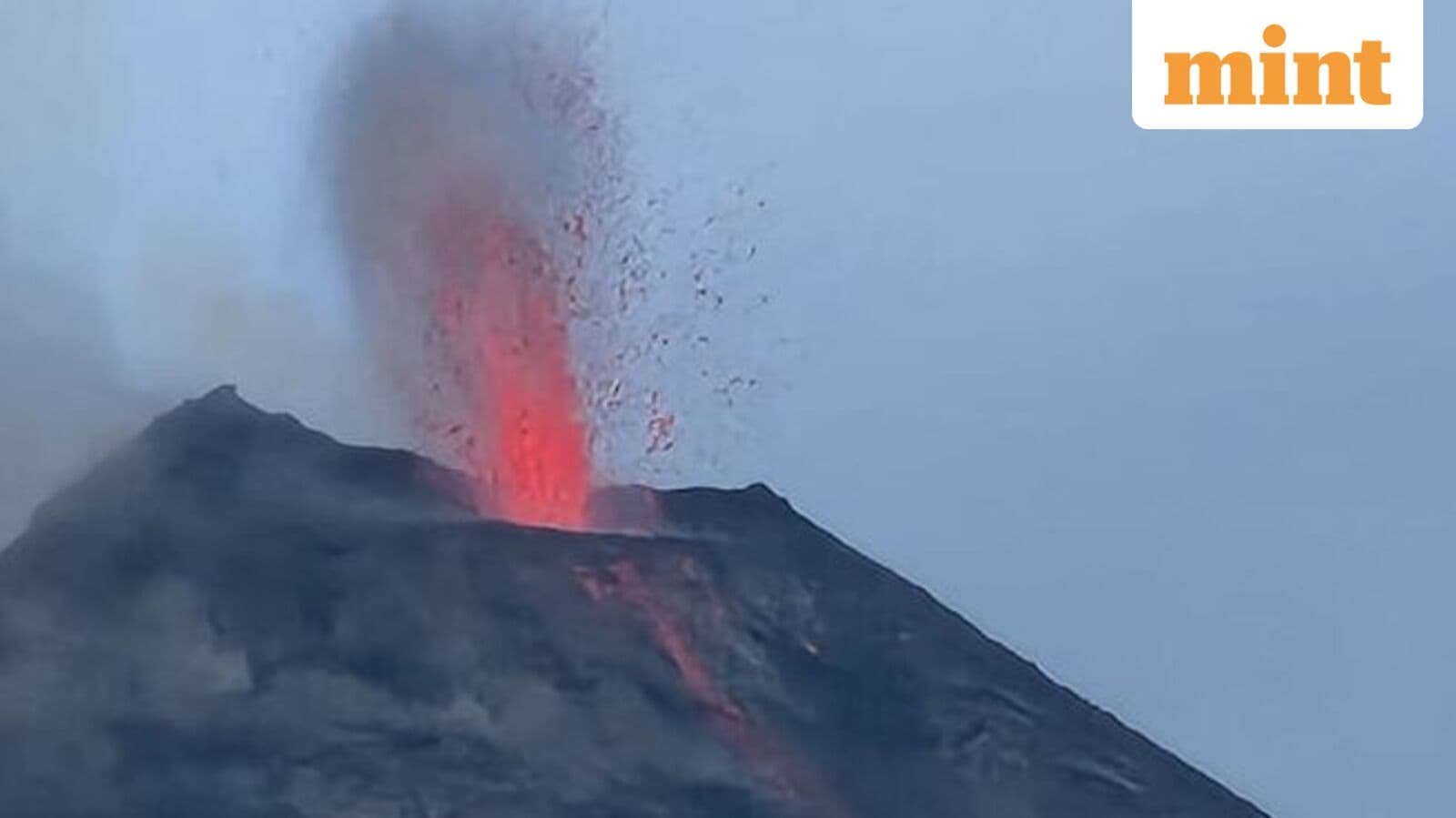 Volcanic eruption on Barren Island