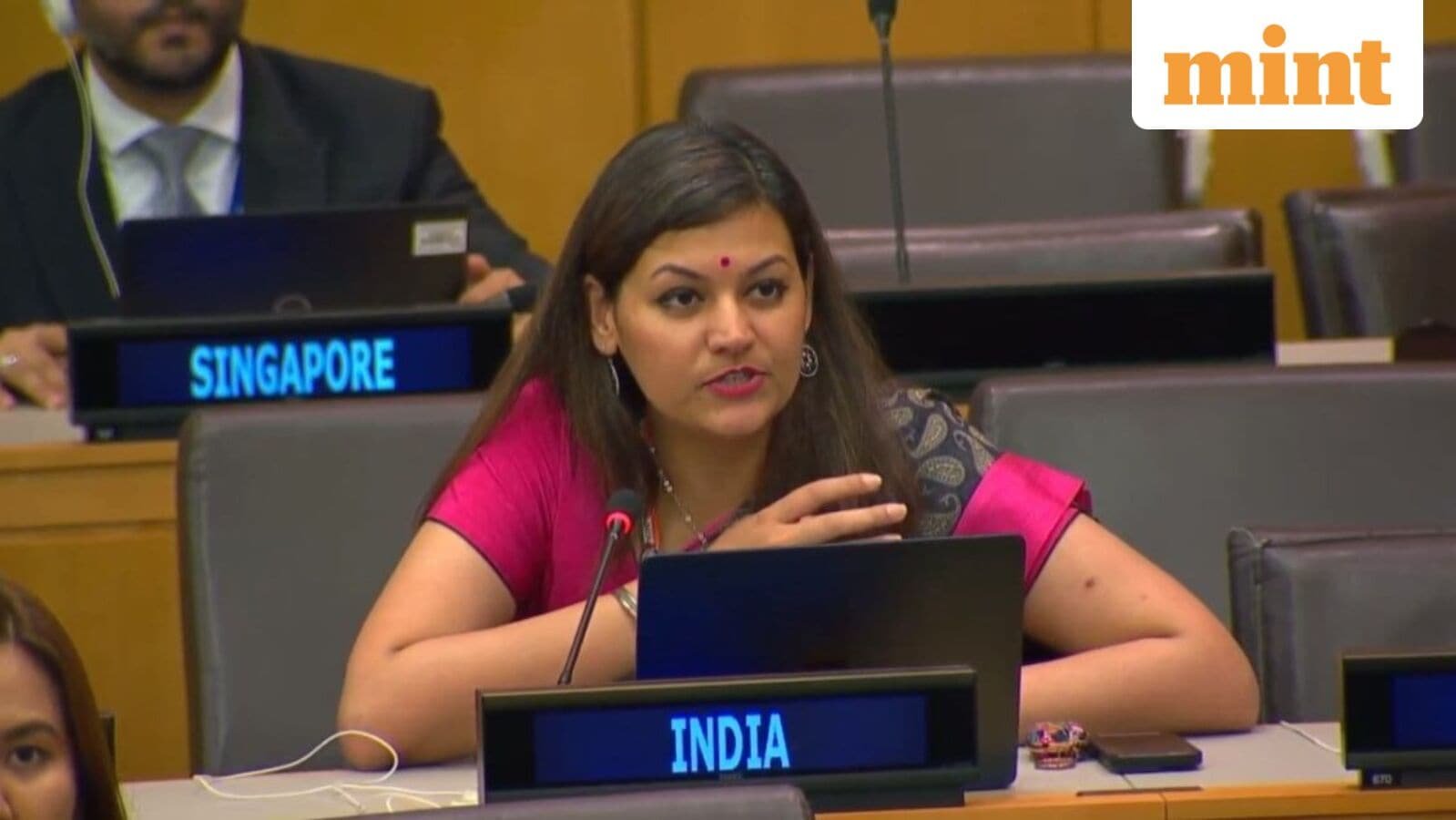 First Secretary in India’s Permanent Mission to the UN Petal Gahlot. (Photo: X)